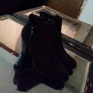 Black ankle boots